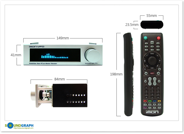 Soundgraph Imon VFD IR Receiver Remote Control Multimedia Solution ...